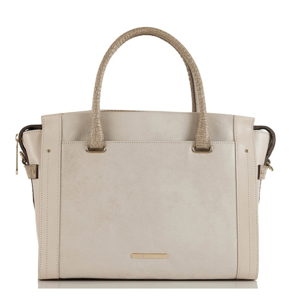 BRAHMIN Small Emily Stone Carson Satchel bag No longer Available in stores. Soft - Picture 4 of 8
